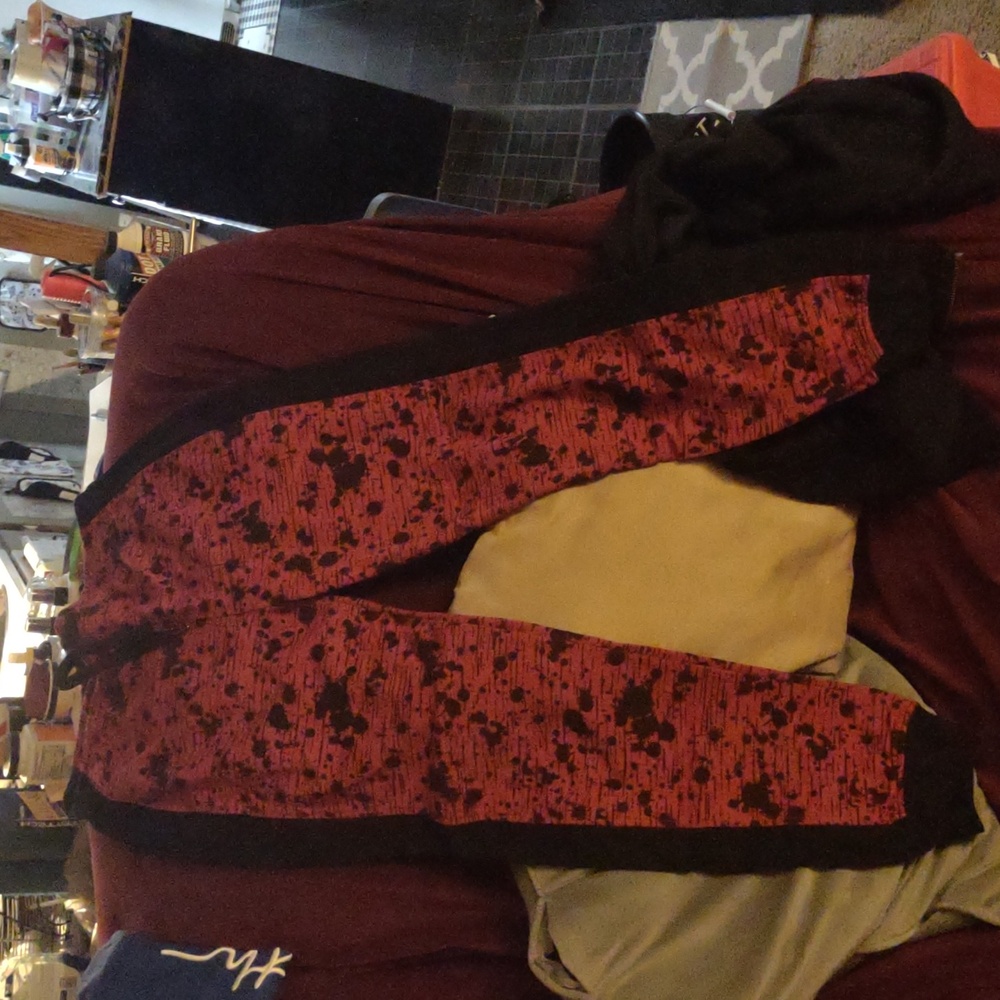 Carbon Red and Black Sweatpants